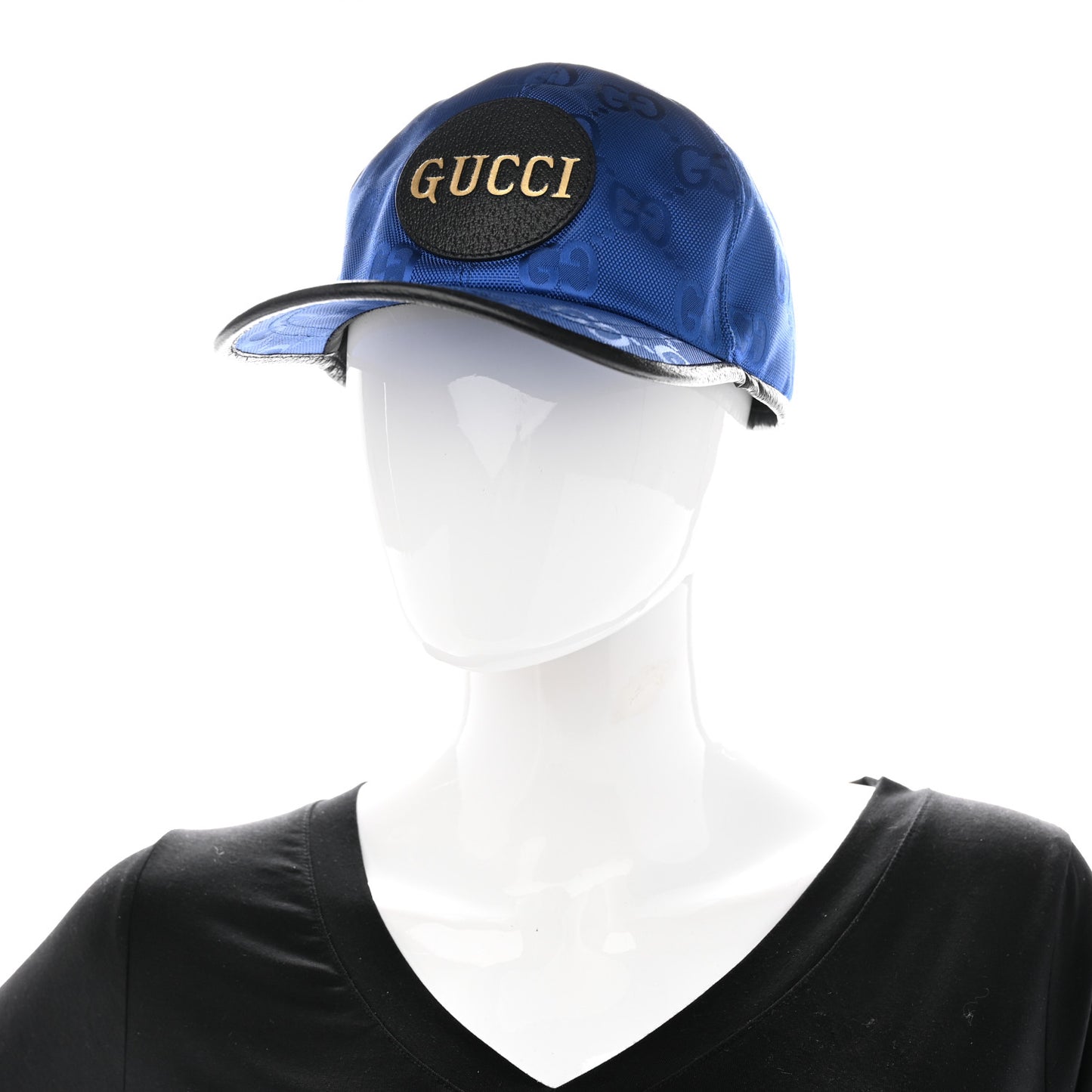 Econyl Nylon Monogram Off The Grid Baseball Hat L Orient Blue Black