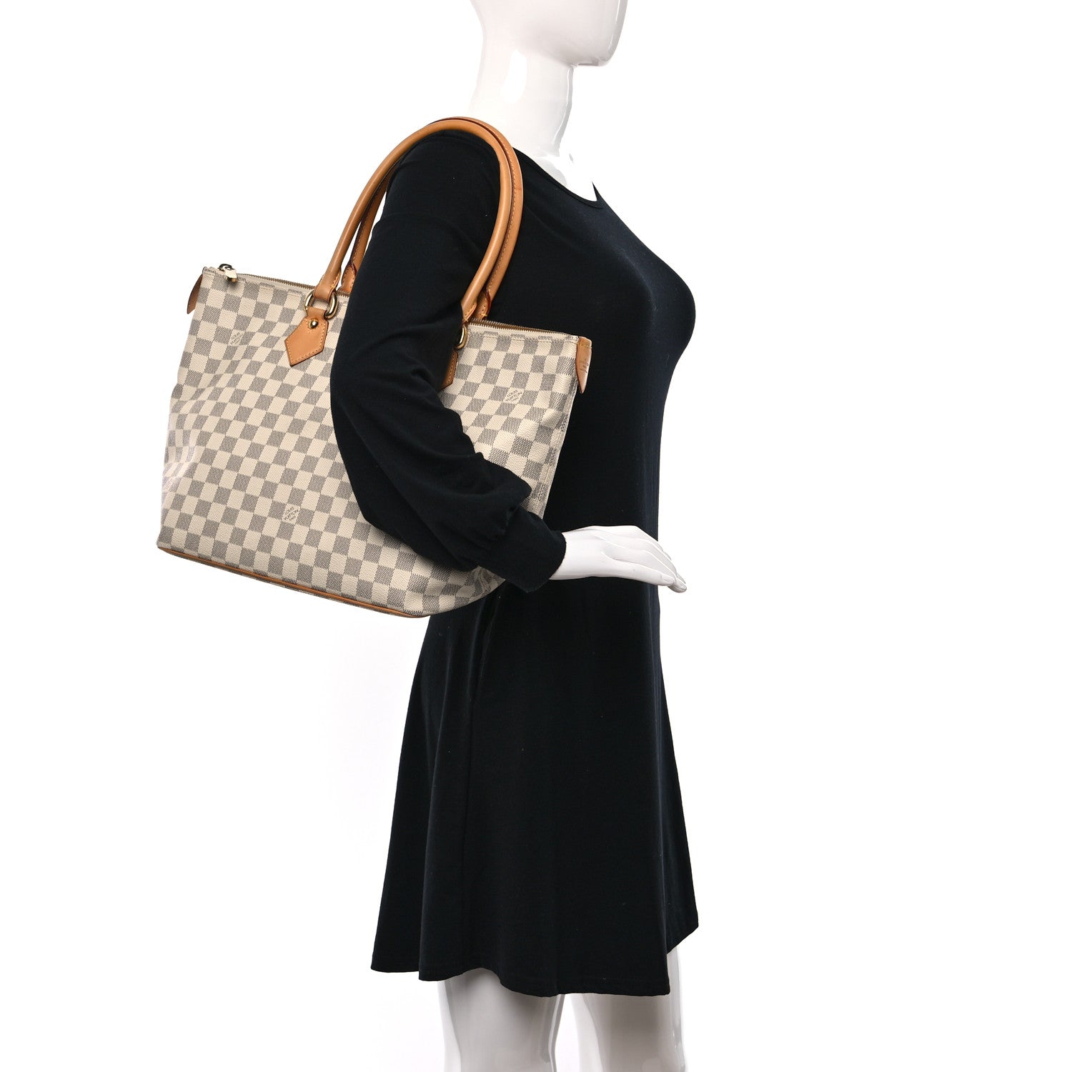 Louis Vuitton Damier Azur Saleya MM 2 of 8