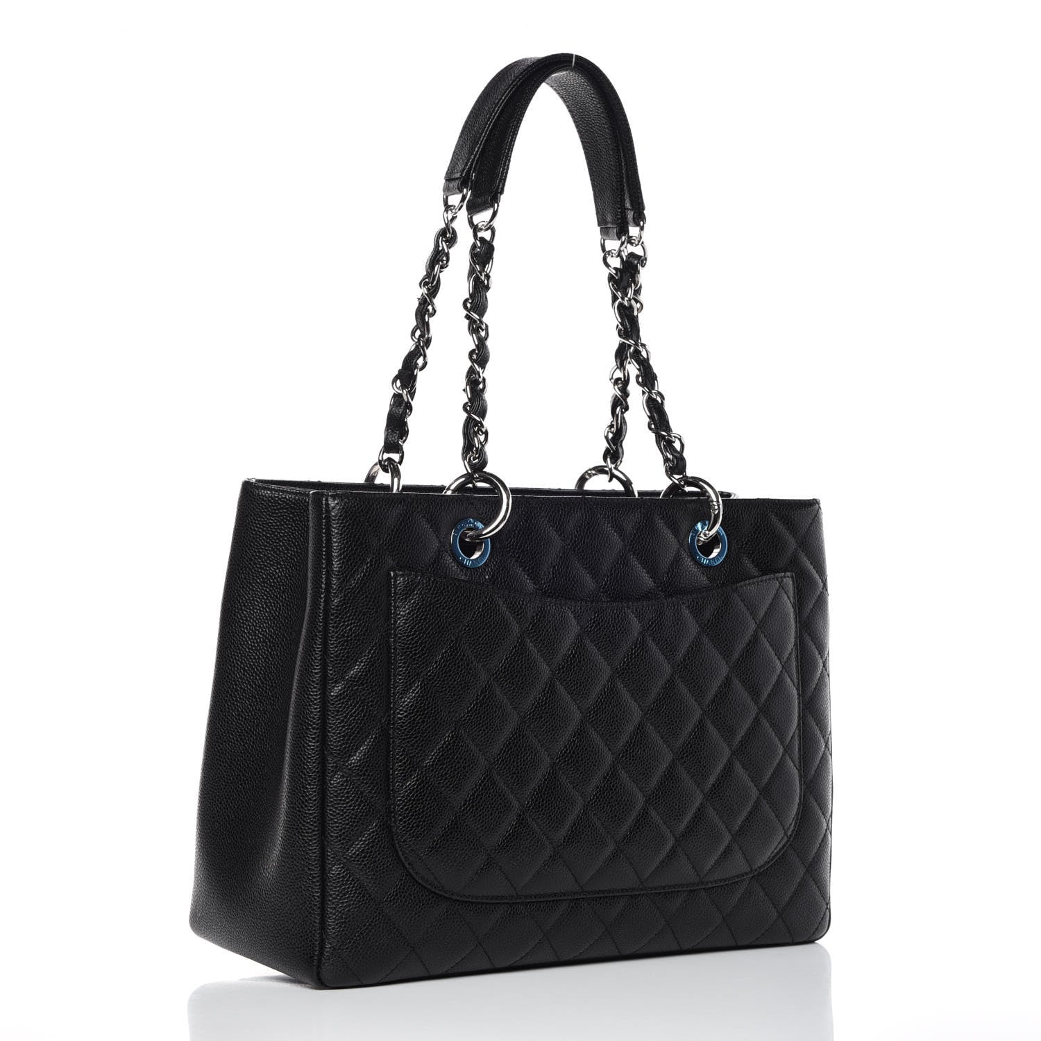 Chanel Caviar Quilted Grand Shopping Tote GST Black 3 of 9