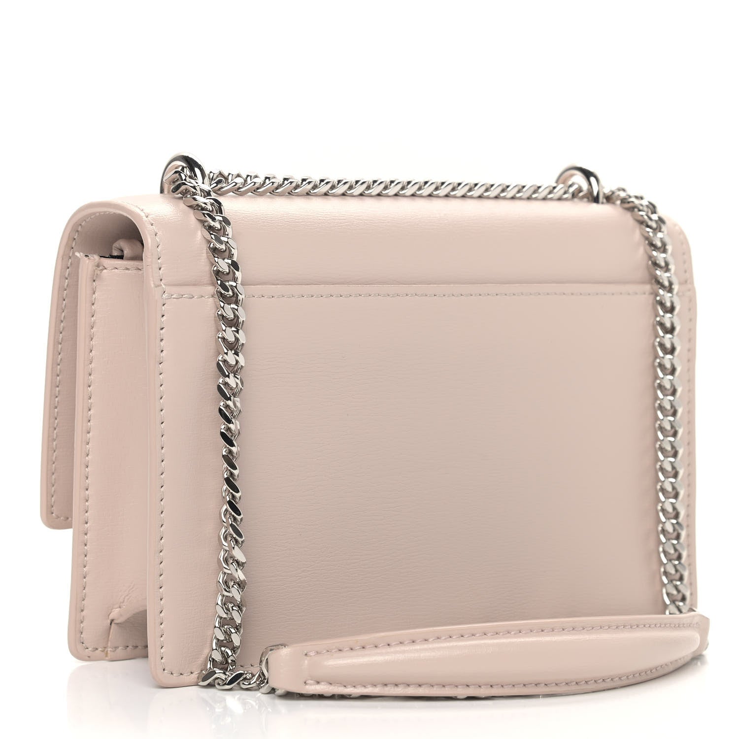 Saint Laurent Calfskin Monogram Sunset Chain Wallet Light Pink 2 of 10
