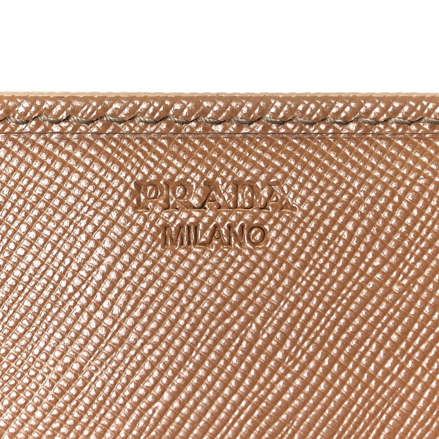 Saffiano Metal Continental Flap Wallet Cuoio