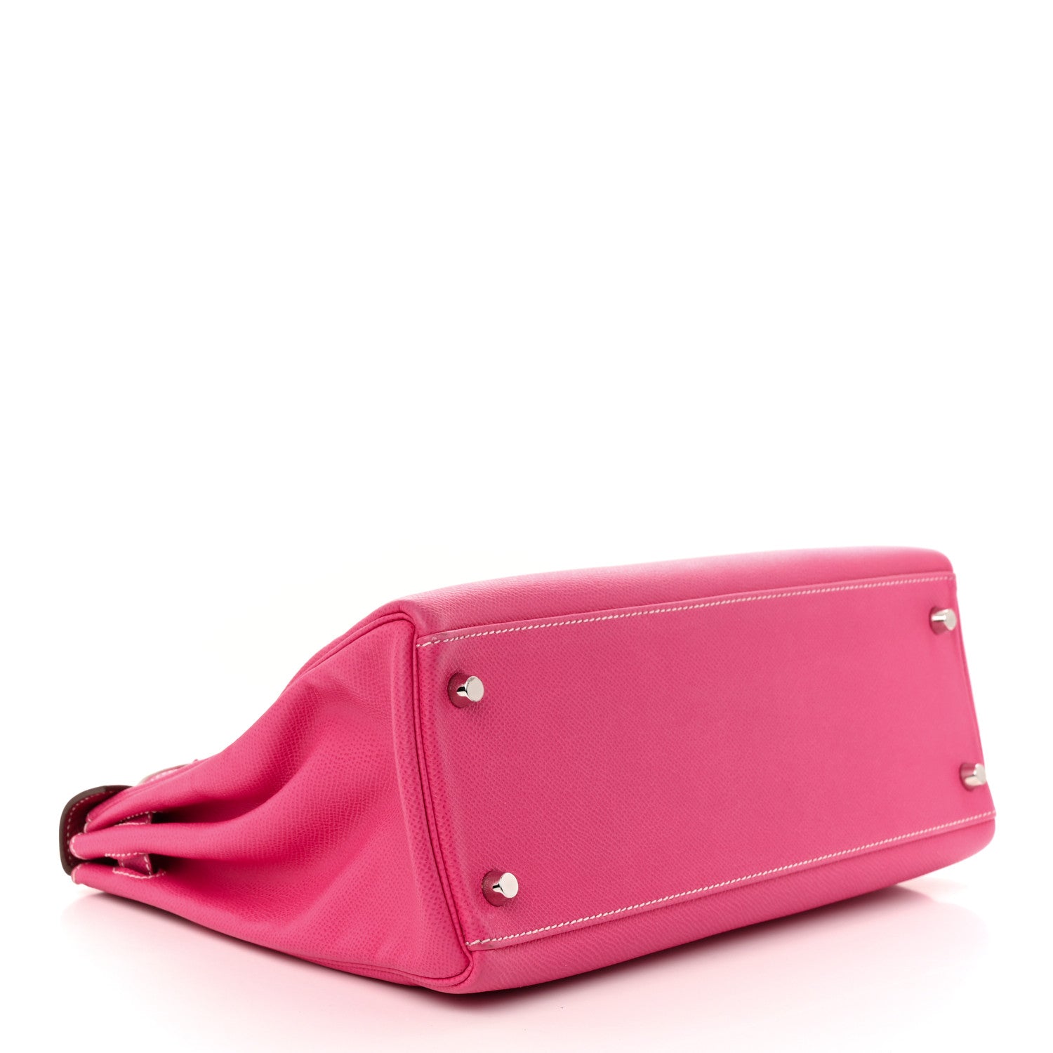 Hermes Epsom Candy Kelly Retourne 32 Rose Tyrien Rubis 4 of 10