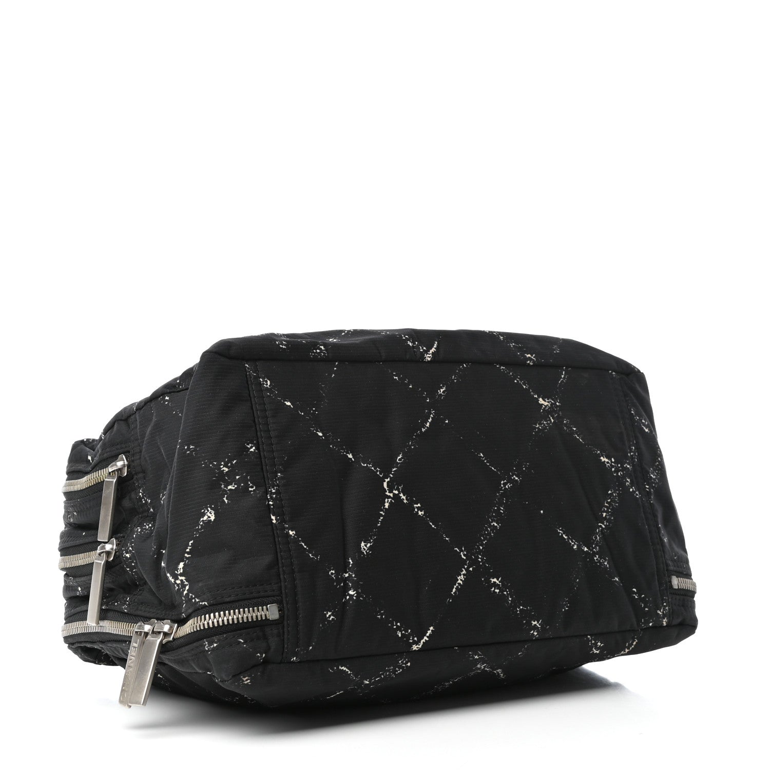 Chanel Nylon Travel Duffel Bag Black 4 of 9