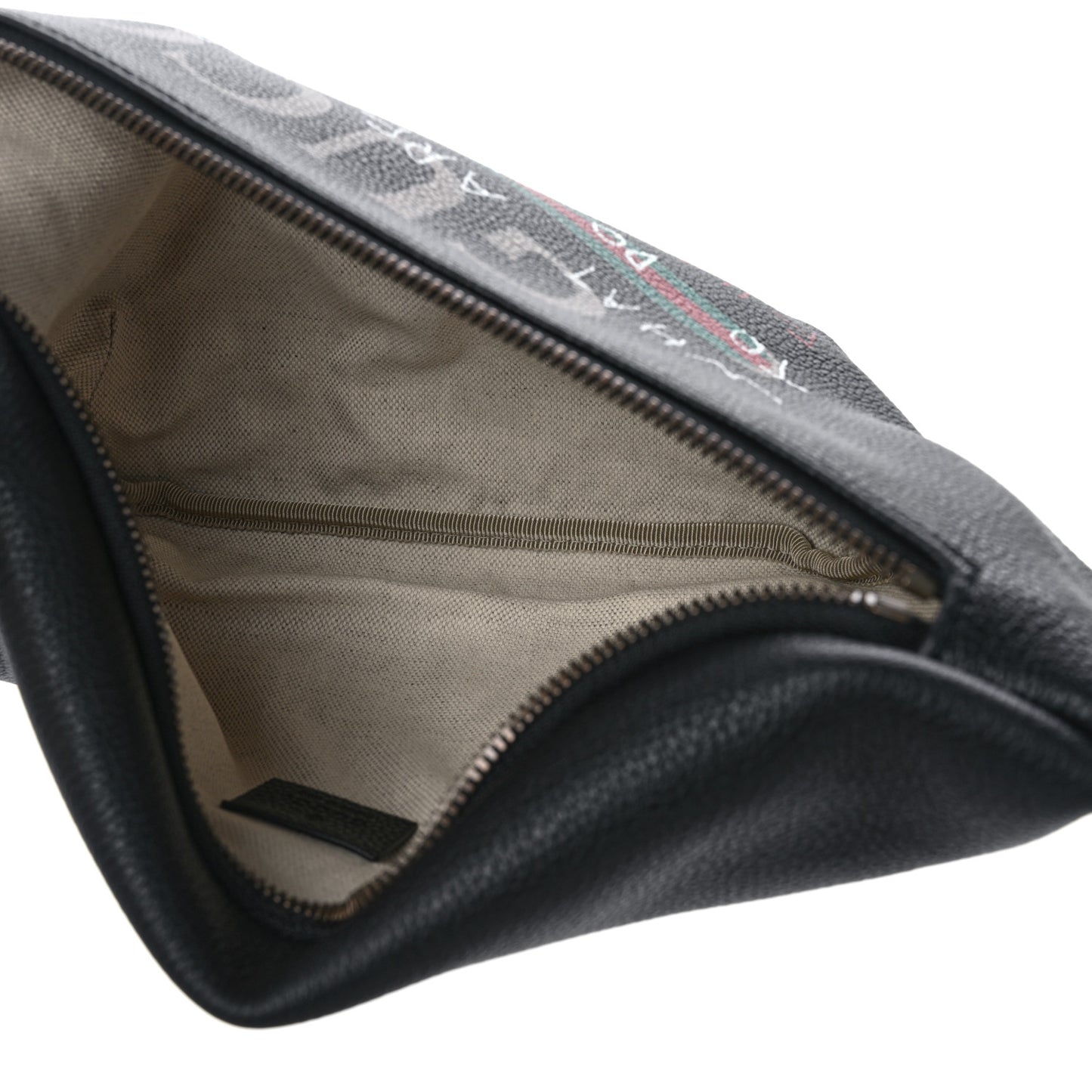 Grained Calfskin Coco Capitan Logo Belt Bag Black