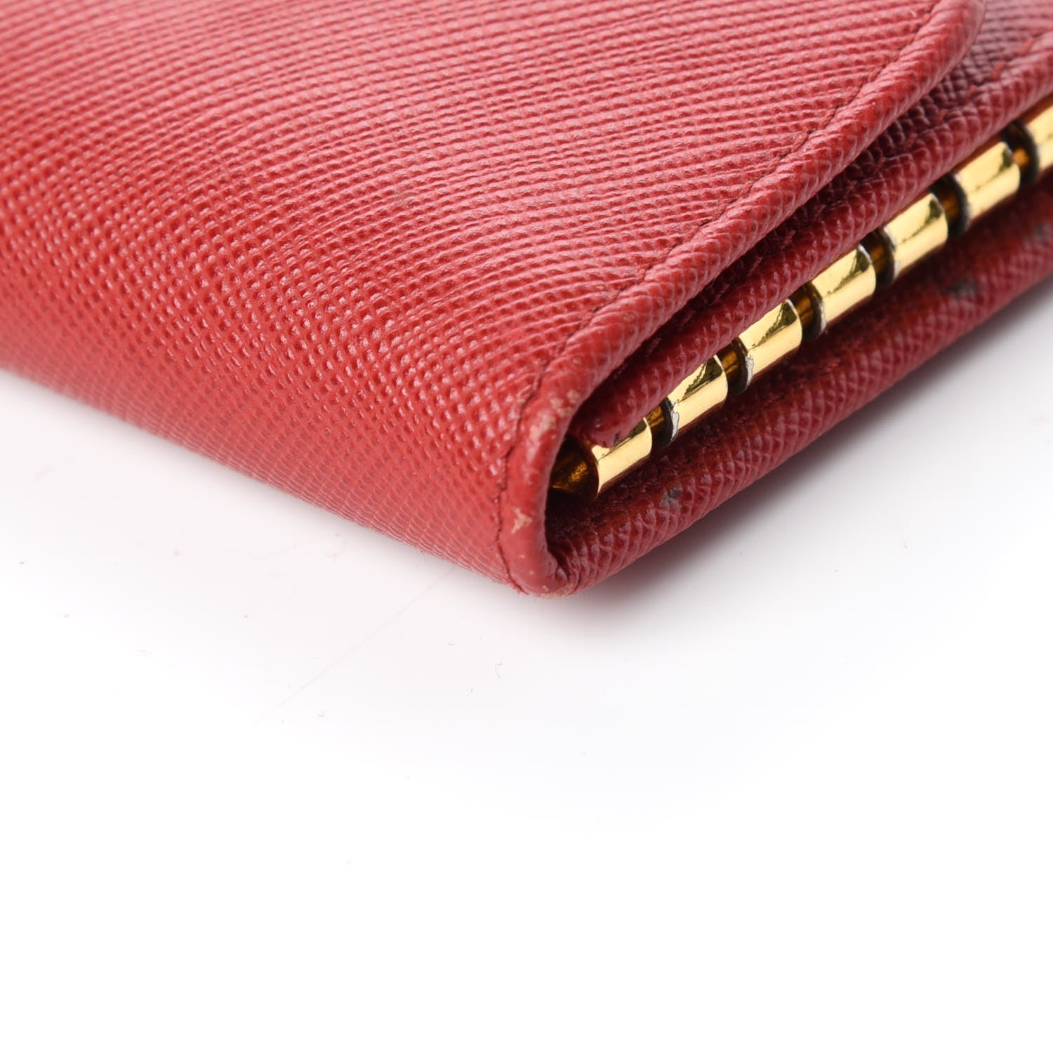 Prada Saffiano Metal 6 Key Holder Fuoco 11 of 11