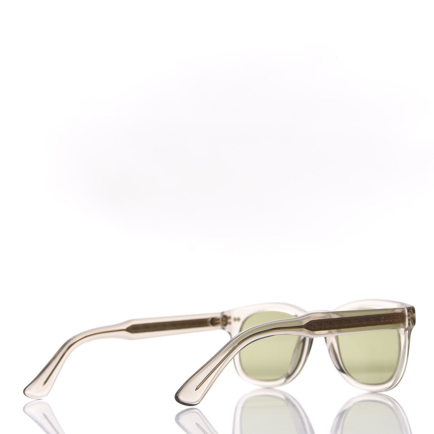 Acetate Square Frame Opulent Luxury GG0181S Sunglasses Grey Transparent