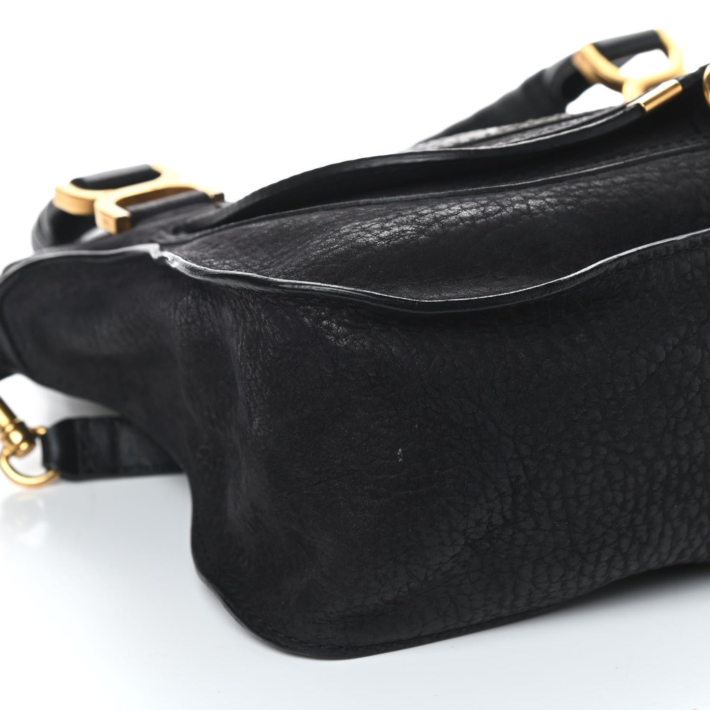 Calfskin Medium Marcie Satchel Black