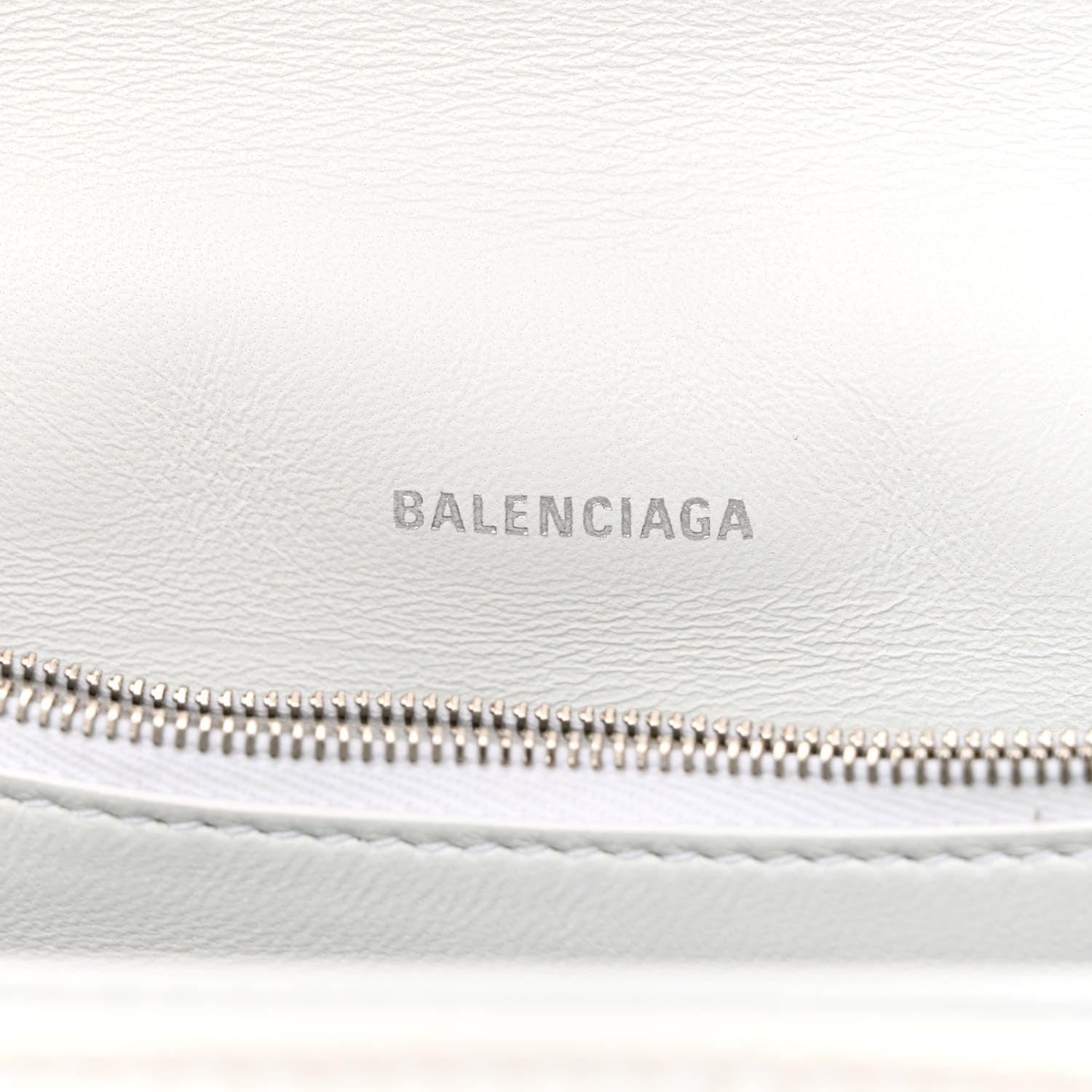 Balenciaga Crushed Calfskin Quilted Medium Crush Chain Bag Optic White 6 of 11