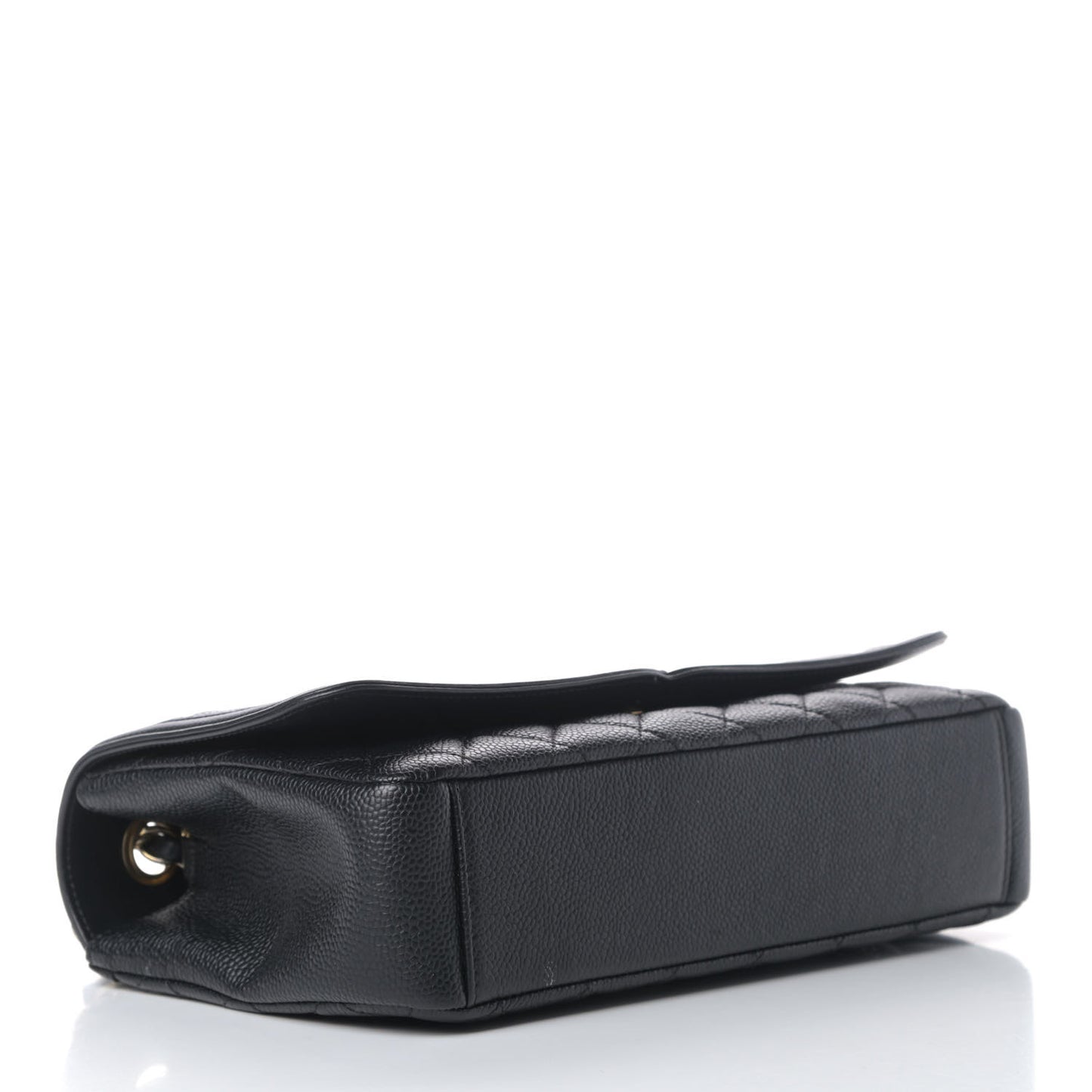 Caviar Quilted Medium CC Filigree Flap Black
