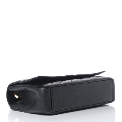Chanel Caviar Quilted Medium CC Filigree Flap Black 3 of 6