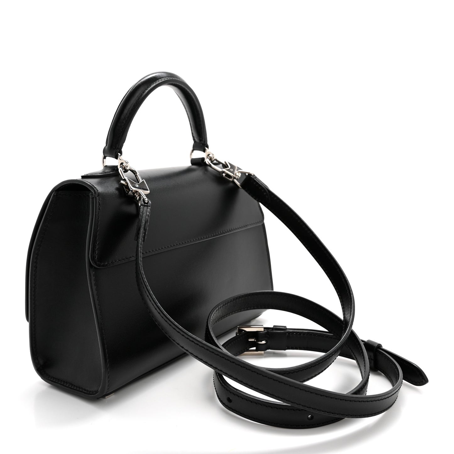 Box Calfskin Rejane BB Black