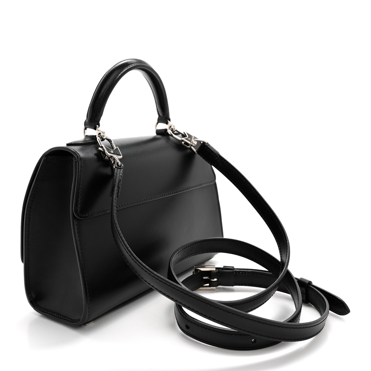 Moynat Box Calfskin Rejane BB Black 3 of 12