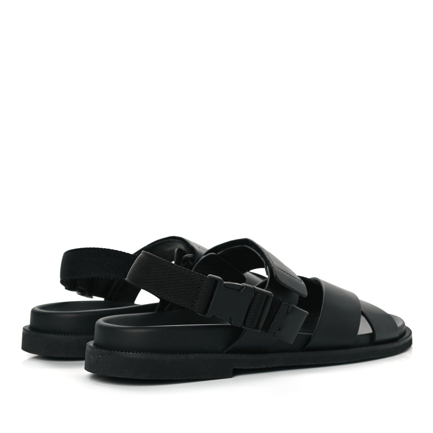 Valentino Garavani Calfskin Mens Logo Sandals 45 Black 4 of 9