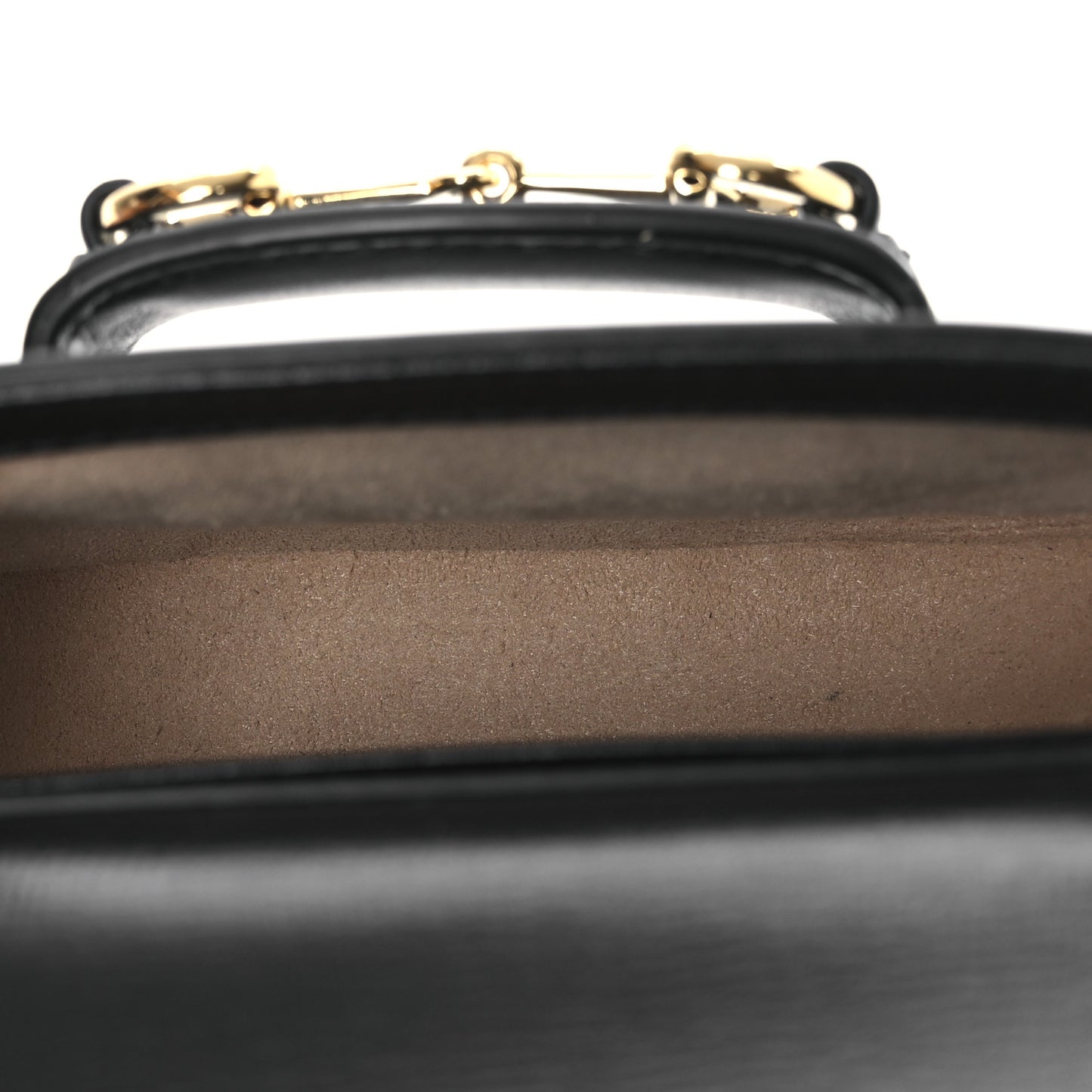Azalea Calfskin Horsebit 1955 Super Mini Crossbody Bag Black