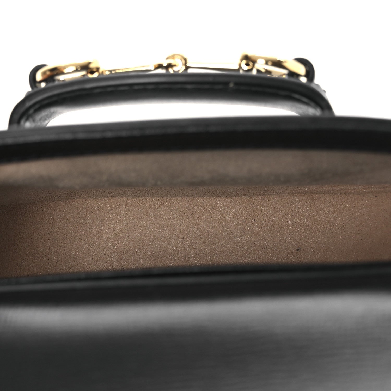 Gucci Azalea Calfskin Horsebit 1955 Super Mini Crossbody Bag Black 5 of 10