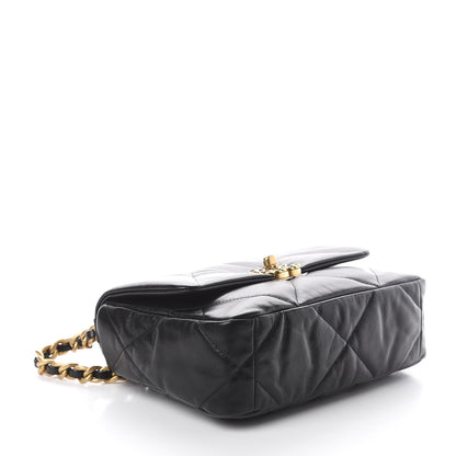 Chanel Goatskin Quilted Medium 19 Flap Black 3 of 9