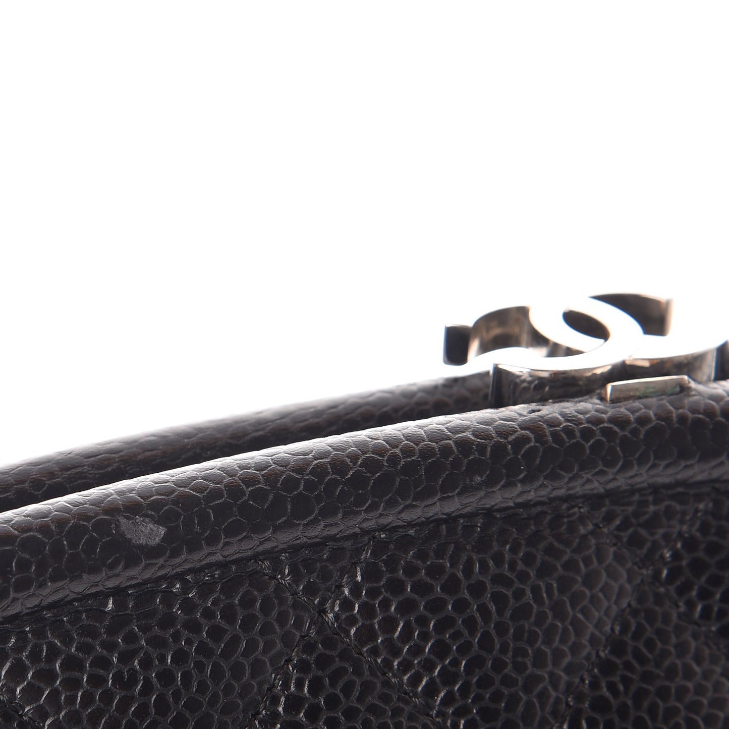 Caviar Quilted Timeless Clutch Black