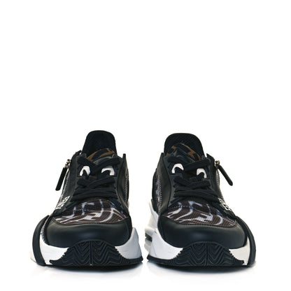 Fendi X SARAH COLEMAN Nylon Lycra FF Vertigo Fendi Flow Low Top Sneakers 40 Black 2 of 9