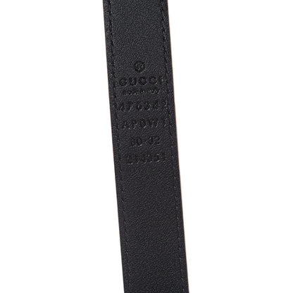 Gucci Moon Calfskin Pearl Double G 20mm Belt 80 32 Black Cream 6 of 6