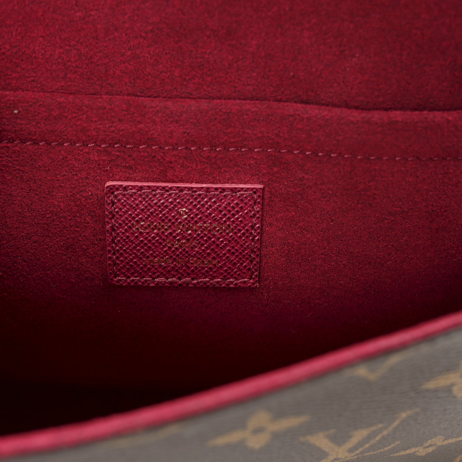 Louis Vuitton Monogram Pochette Felicie Chain Wallet Fuchsia 7 of 10