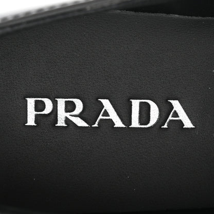 Prada Spazzolato Loafers 38.5 Black 8 of 10