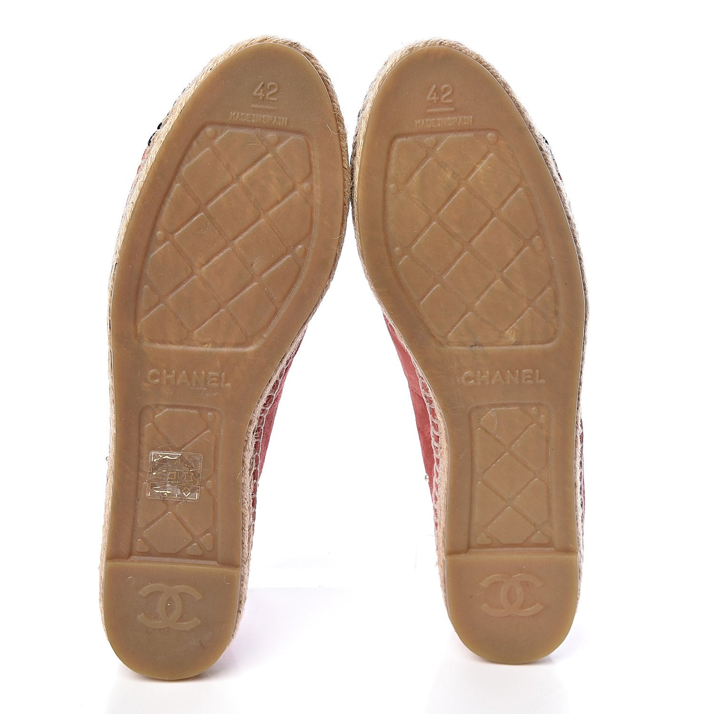 Suede Pearl CC Espadrilles 42 Pink