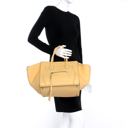 Celine Supple Calfskin Medium Phantom Luggage Butter 2 of 14