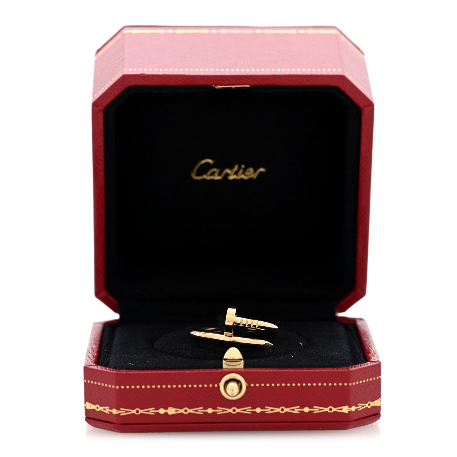 Cartier 18K Yellow Gold Juste Un Clou Ring 55 7.25 6 of 6