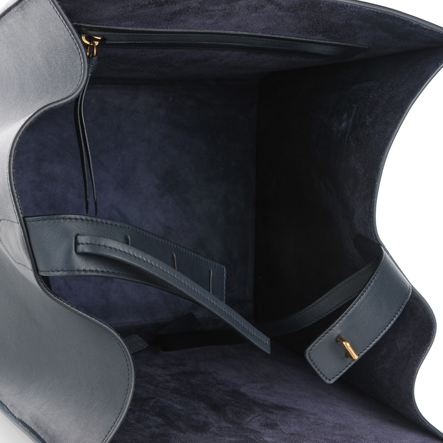 Celine Smooth Calfskin Medium Phantom Luggage Navy Blue 5 of 7
