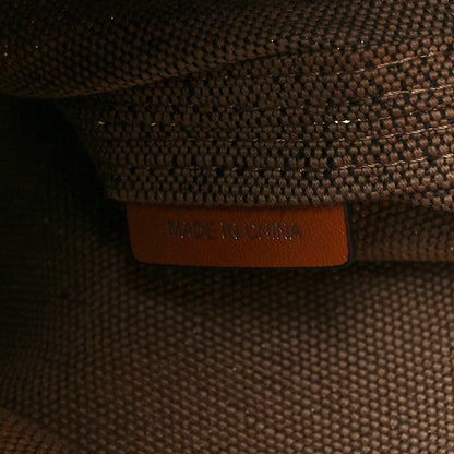 Burberry Canvas Mega Check Medium Ashby Hobo Saddle Brown 7 of 11