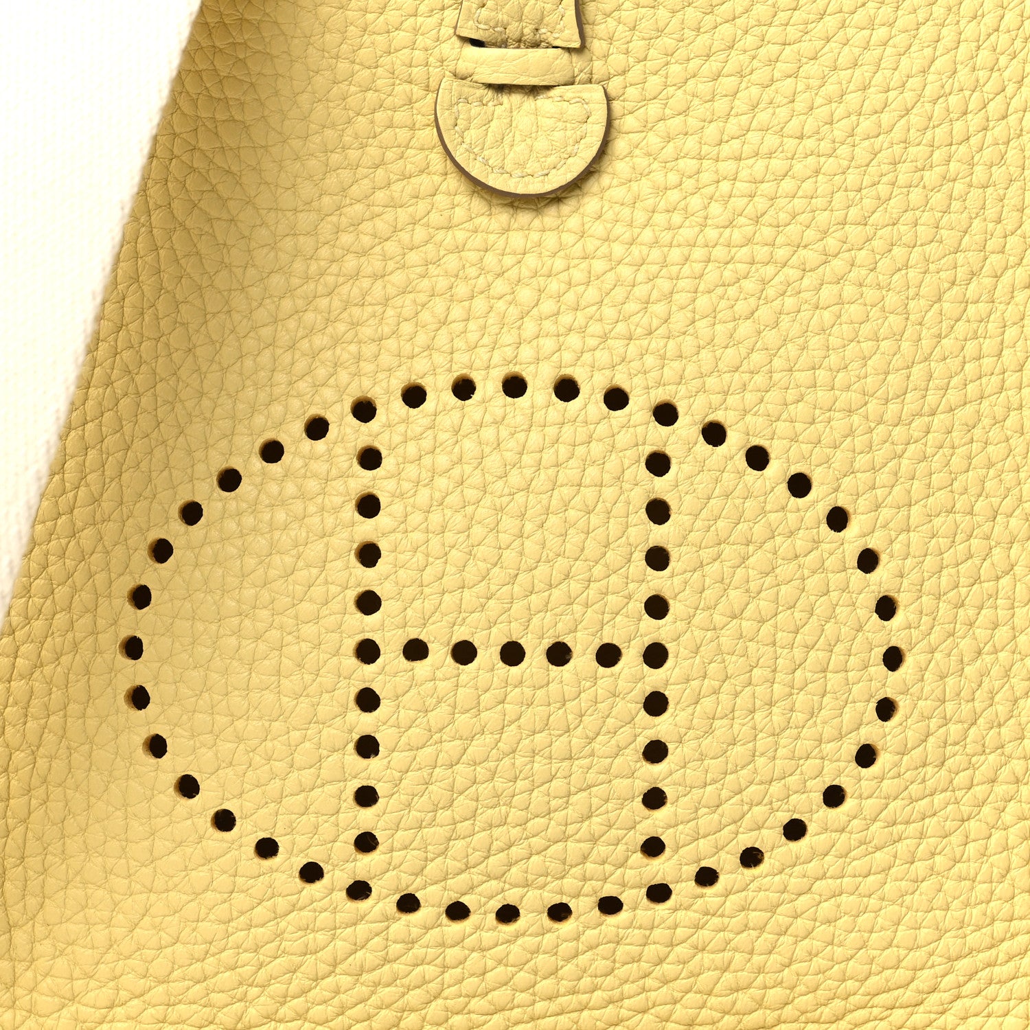 Hermes Taurillon Clemence Amazone Evelyne TPM Jaune Poussin Craie 7 of 10