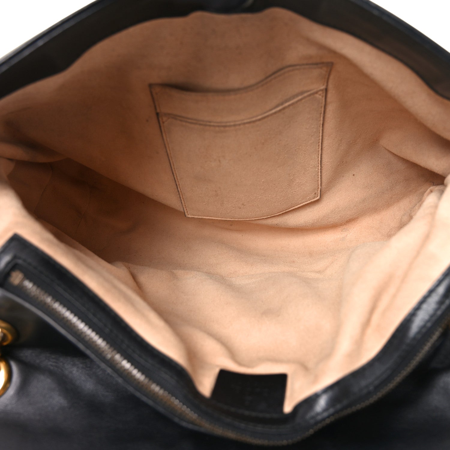 Gucci Calfskin Matelasse Large GG Marmont Shoulder Bag Black 5 of 10