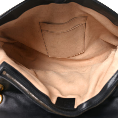 Gucci Calfskin Matelasse Large GG Marmont Shoulder Bag Black 5 of 10