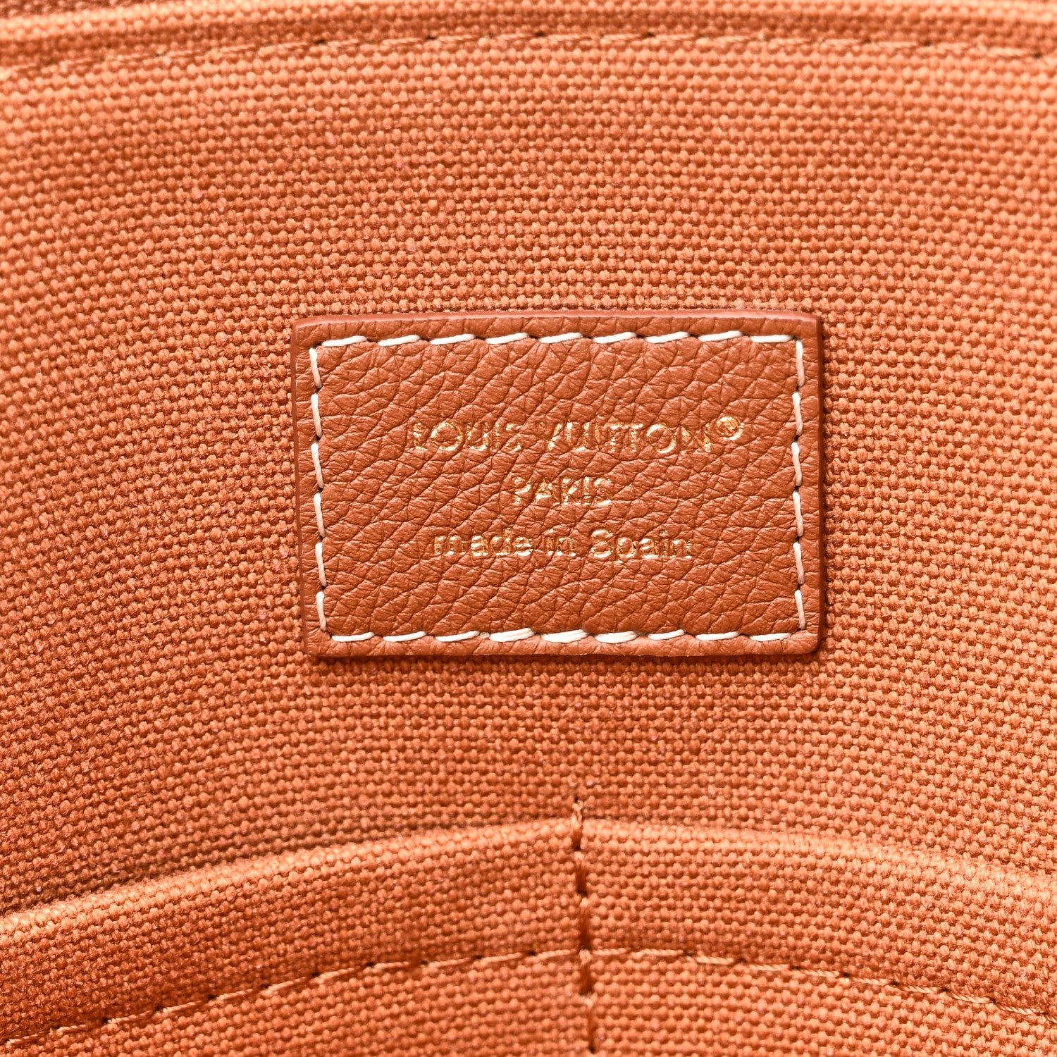 Louis Vuitton Grained Calfskin Low Key Duffle Tote Cognac 6 of 10