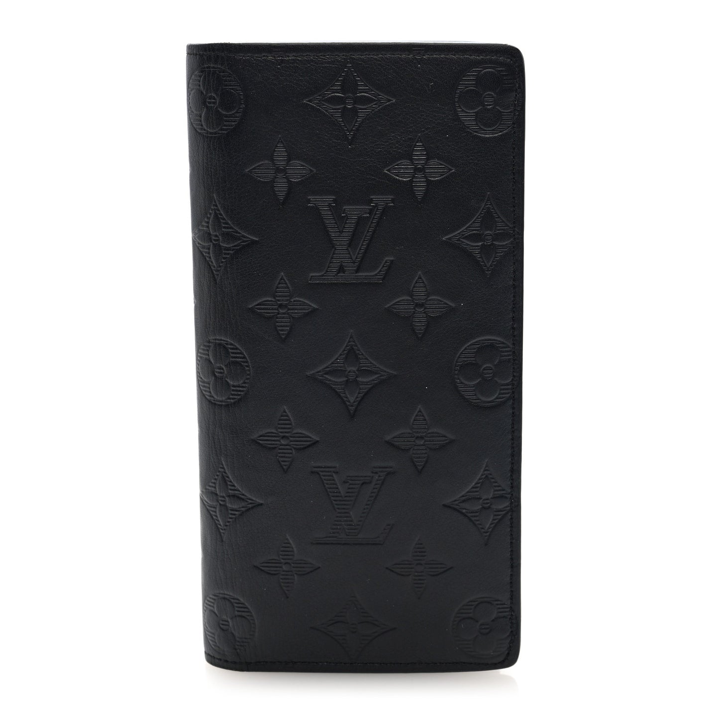 Calfskin Monogram Shadow Brazza Wallet Black