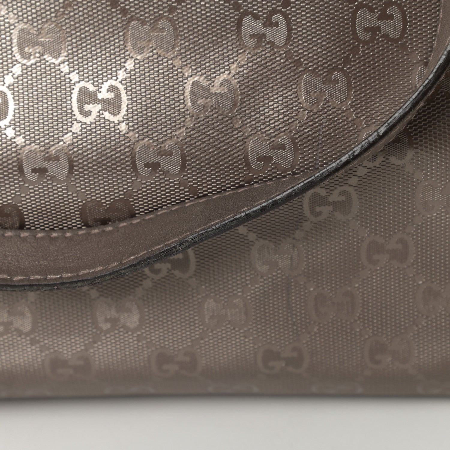 Gucci Imprime Monogram Medium Zippered Shopping Tote Pewter 15 of 20