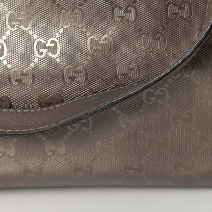 Gucci Imprime Monogram Medium Zippered Shopping Tote Pewter 15 of 20