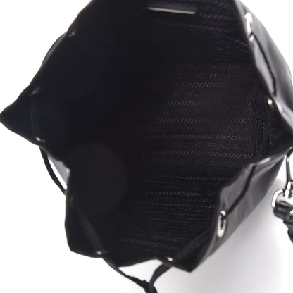Prada Saffiano Tessuto Nylon Vela Bucket Wristlet Black 5 of 8