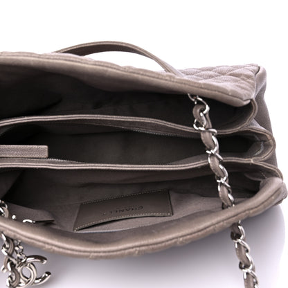 Chanel Caviar Medium Just Mademoiselle Bowling Bag Grey 5 of 14