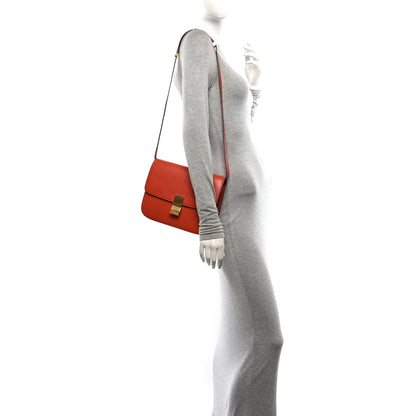Celine Goatskin Medium Classic Box Flap Bag Cinnamon 2 of 10