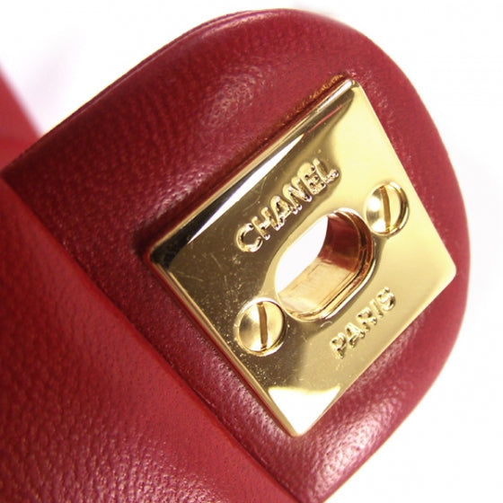 Chanel Vintage Lambskin Quilted Mini Flap Red 11 of 12