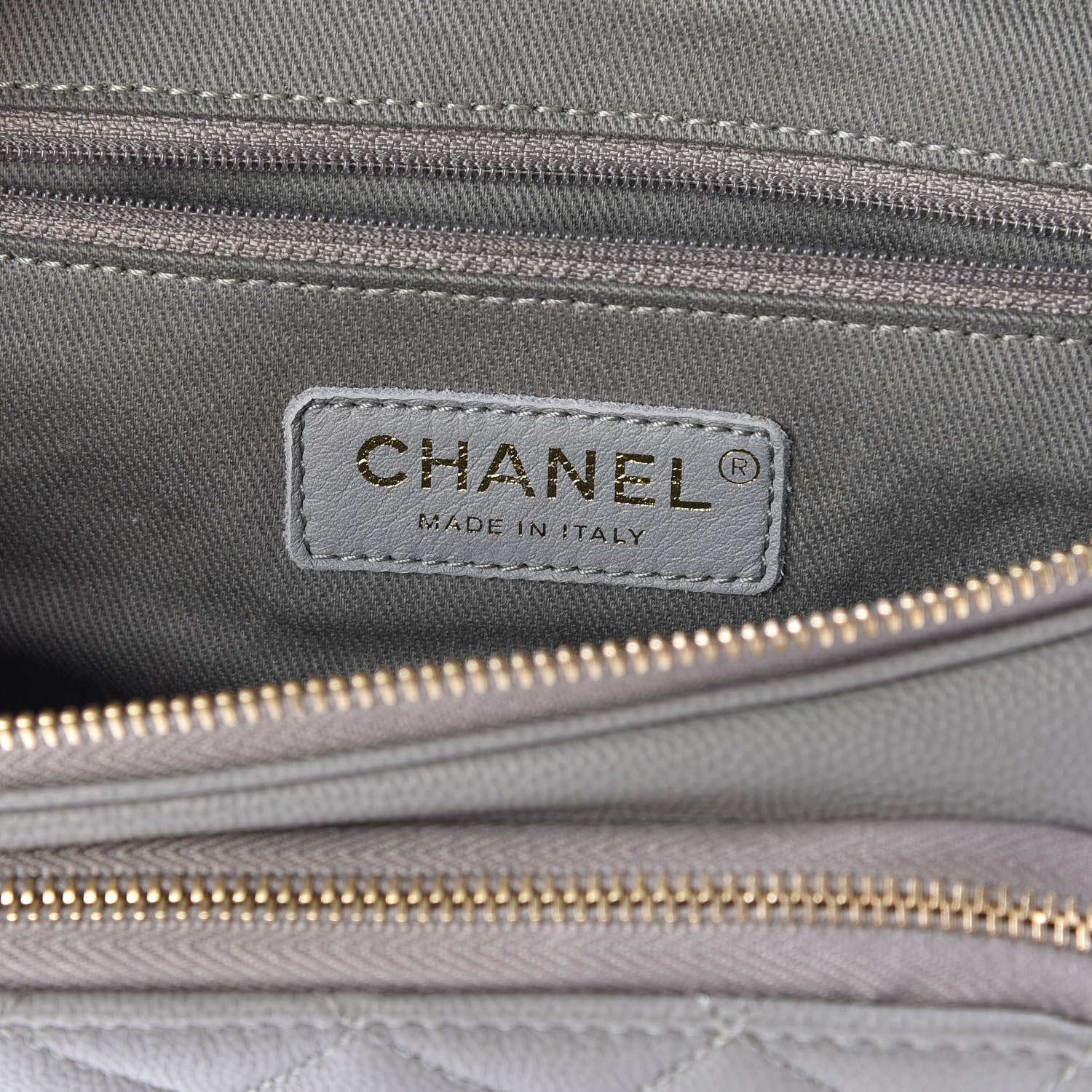 Chanel Caviar Quilted Business Affinity Waist Bag Grey 8 of 11