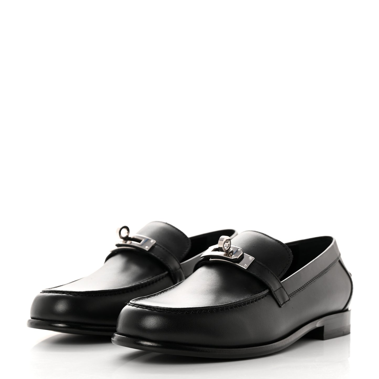 Calfskin Womens Destin Loafers 37 Black