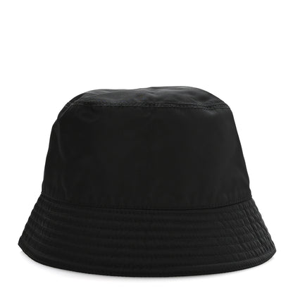 Prada Re-Nylon Metal Triangle Logo Womens Bucket Hat M Black 6 of 8