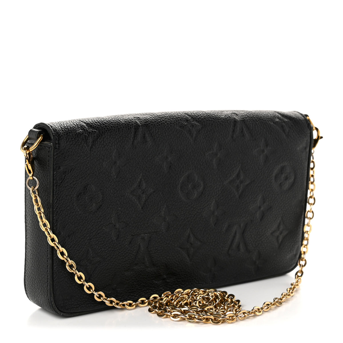 Louis Vuitton Empreinte Pochette Felicie Chain Wallet Black 4 of 10
