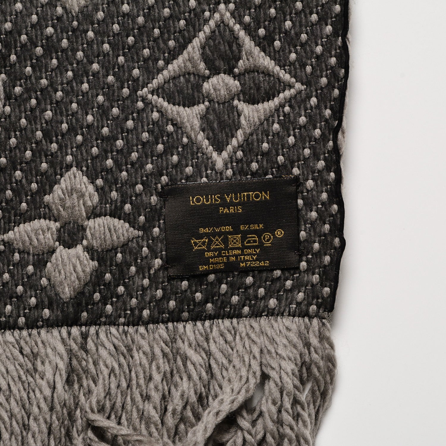 Louis Vuitton Wool Silk Logomania Scarf Verone 3 of 4