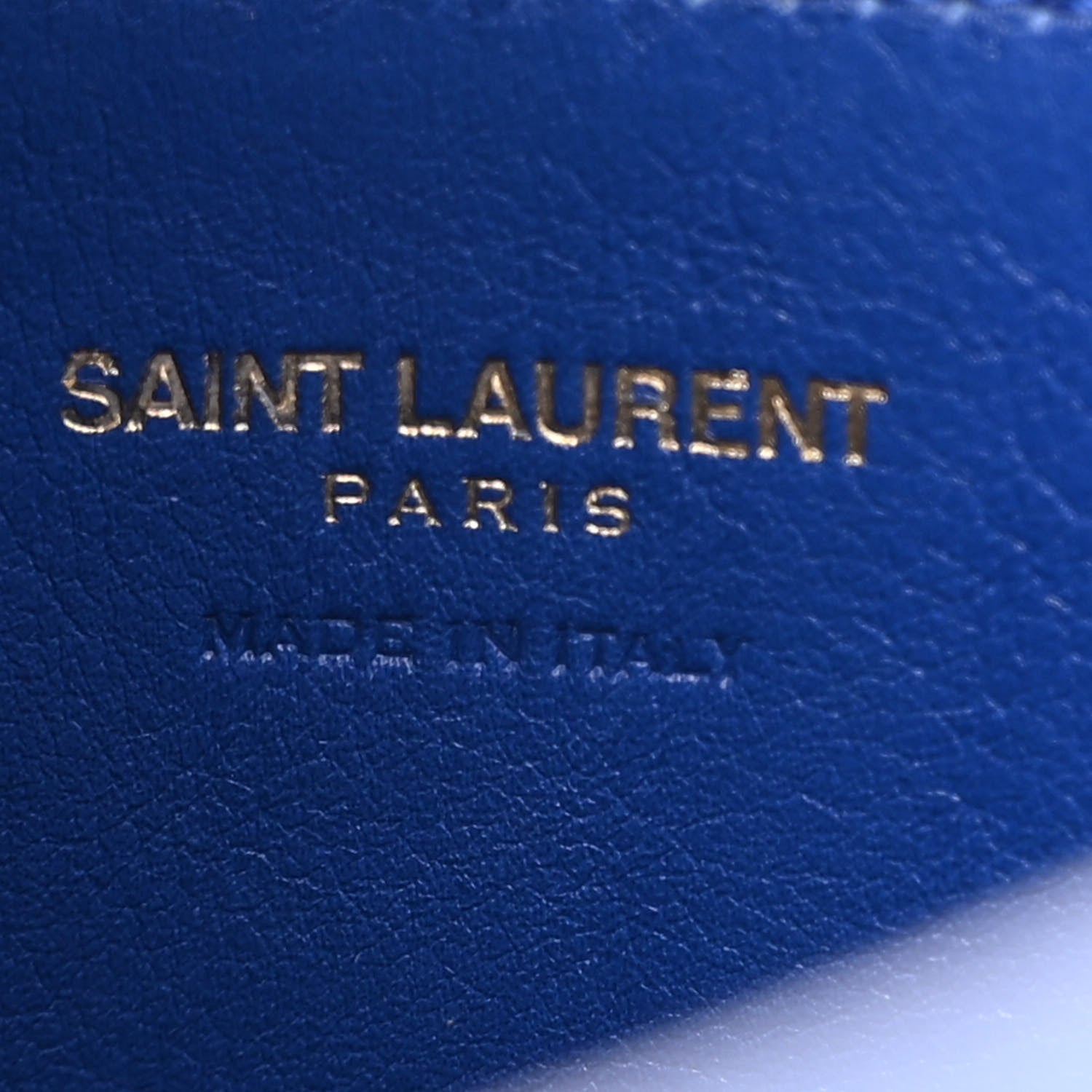 Saint Laurent Calfskin Small Monogram Cabas Blue Majorelle 6 of 15