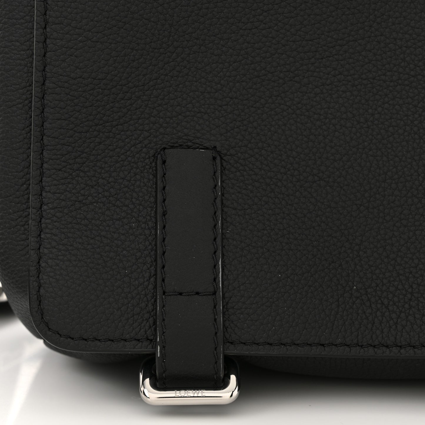 Soft Grained Calfskin XS Military Messenger Bag Black