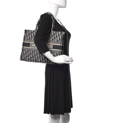 Christian Dior Oblique Medium Book Tote Blue Multicolor 2 of 9