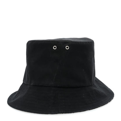 Christian Dior Polyester Cotton Oblique Reversible Teddy-D Brim Bucket Hat 567 Black 5 of 10